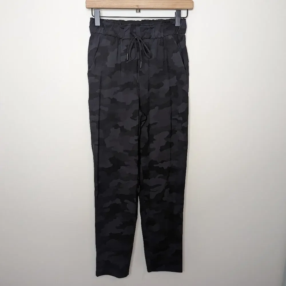 Lululemon Keep Moving Pant 7/8 High- RiseIncognito Camo Multi Grey | Size 4 - Picture 6 of 11